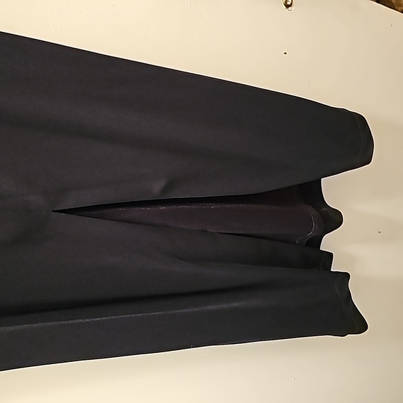 Formal black sequin gown, split in back, open back, Moda International, size 6 - Picture 6 of 7